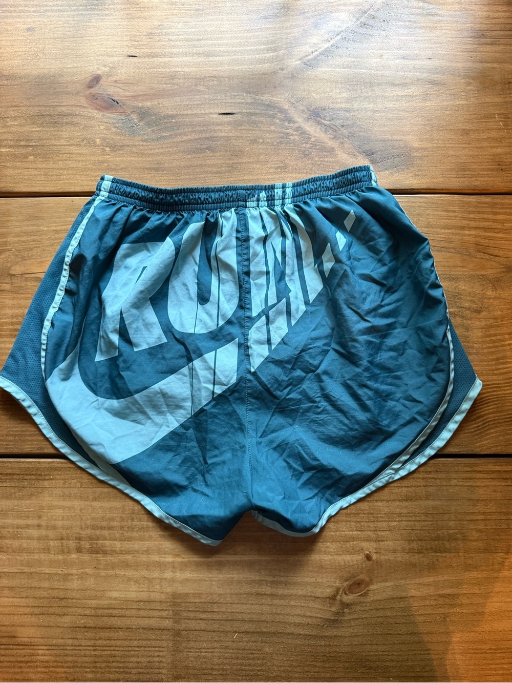 Nike Teal Athletic Shorts with Light Blue Accent